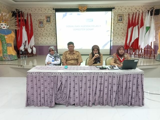 Sosialisasi Agenda Kelas X Semester Genap Tahun Pelajaran 2023/2024